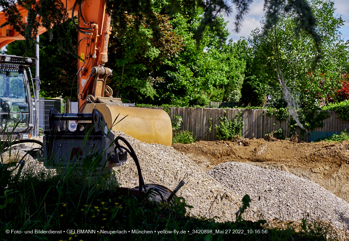 27.05.2022 - Baugrube an der Niederalmstraße 16